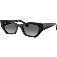 Ray – Ban Unisex Ray – Ban RB4430 ZENA 667711 Occhiali da sole Iniettato Nero Grigio Geometrica Normale Sfumato