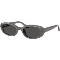 Ray – Ban Unisex Ray – Ban RB4441D 677787 Occhiali da sole Iniettato Grigio Grigio Pillow Normale