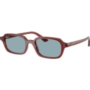 Ray - Ban Unisex Ray - Ban RB4455 ZURI 680980 Occhiali da sole Iniettato Marrone Blu Pillow Normale