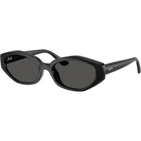 Ray – Ban Unisex Ray – Ban RB4473D 667787 Occhiali da sole Iniettato Nero Grigio Geometrica Normale