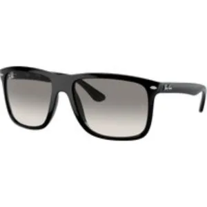 Ray - Ban Unisex Ray - Ban RB4547 BOYFRIEND TWO 601/32 Occhiali da sole Iniettato Nero Grigio Squadrata Normale Sfumato