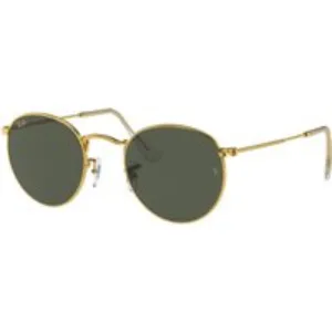 Ray - Ban Uomo Ray - Ban RB3447 ROUND METAL 919631 Occhiali da sole Metallo Oro G15 Rotonda Normale