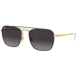 Ray - Ban Uomo Ray - Ban RB3588 90548G Occhiali da sole Metallo Nero Grigio Squadrata Normale