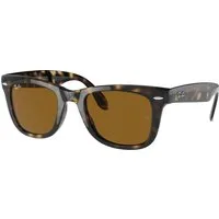 Ray - Ban Uomo Ray - Ban RB4105 FOLDING WAYFARER 710 Occhiali da sole Iniettato Tartaruga Squadrata Normale