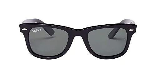 RAYBAN Unisex - Adulto 0RB2140 901/58 50 Occhiali da sole, Nero (Black/Crystal Green Polarized)