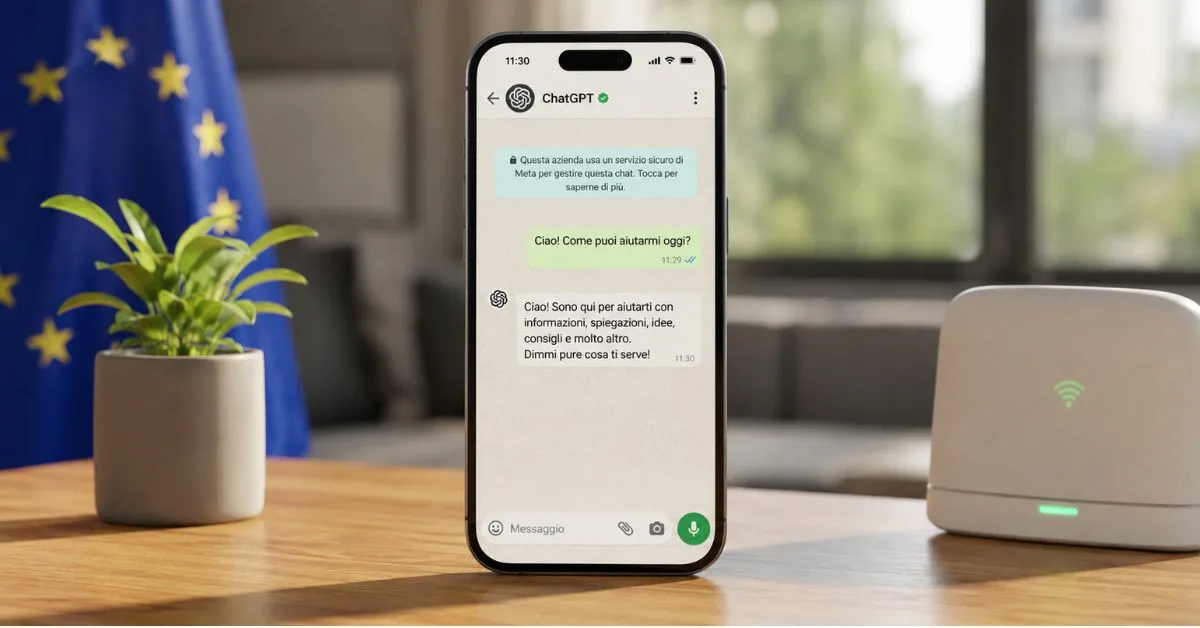 ChatGPT torna su WhatsApp in Europa