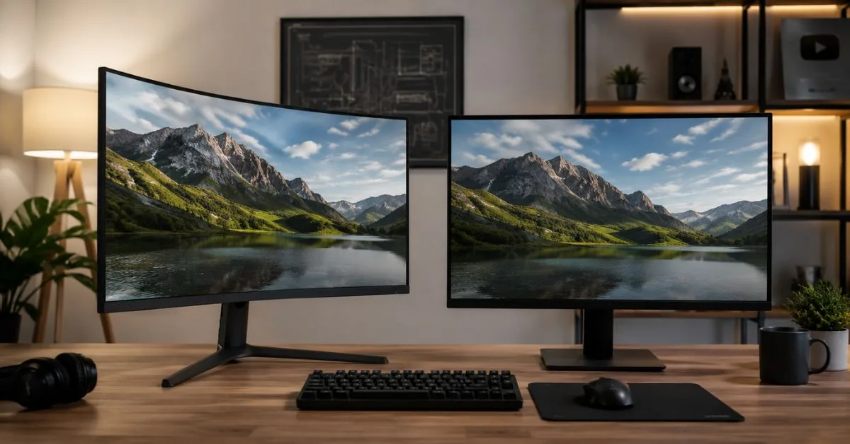 Monitor curvo vs piatto