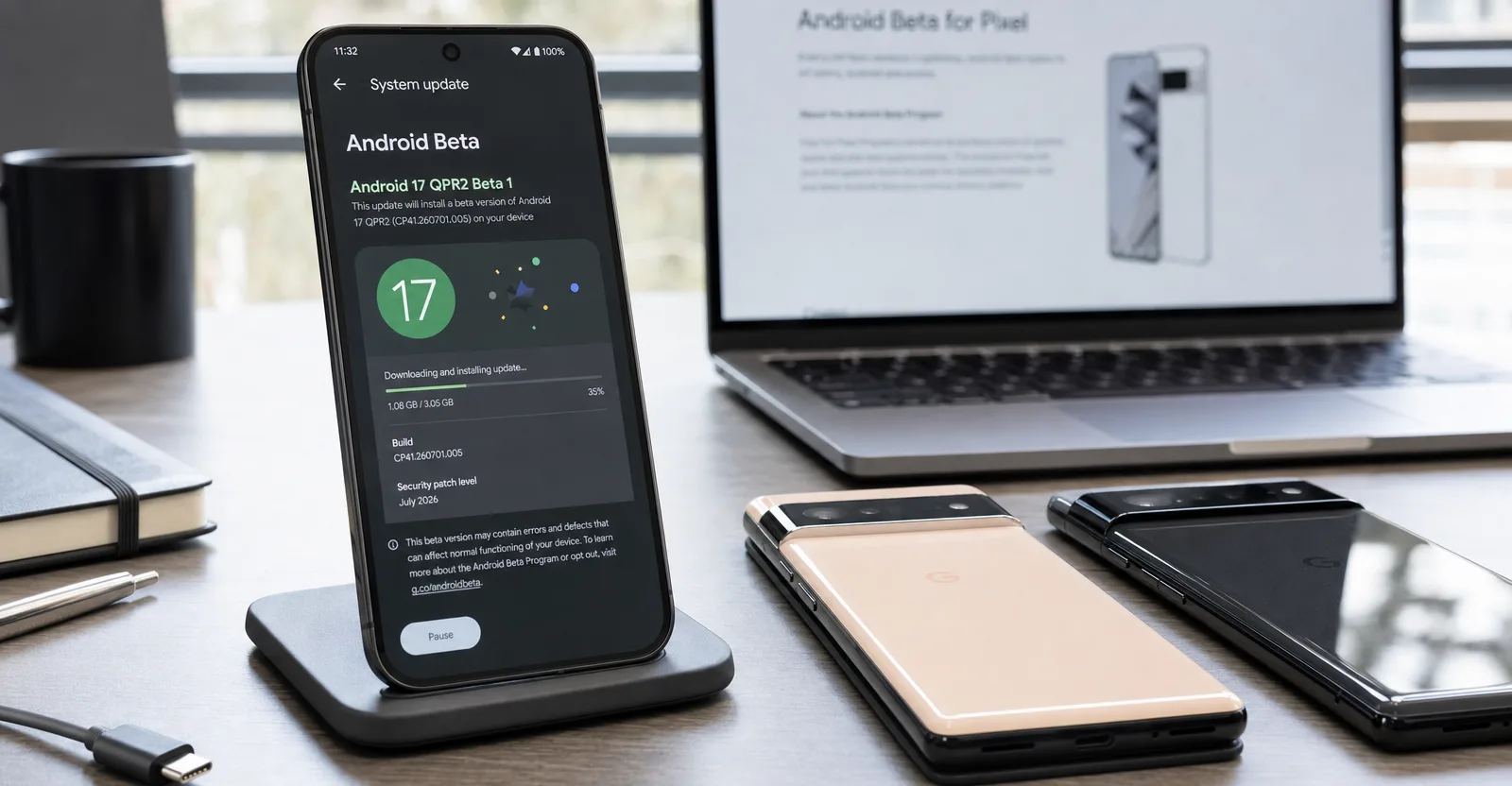 Immagine editoriale che rappresenta: Android 17 QPR2 parte in beta e taglia fuori i Pixel 6
