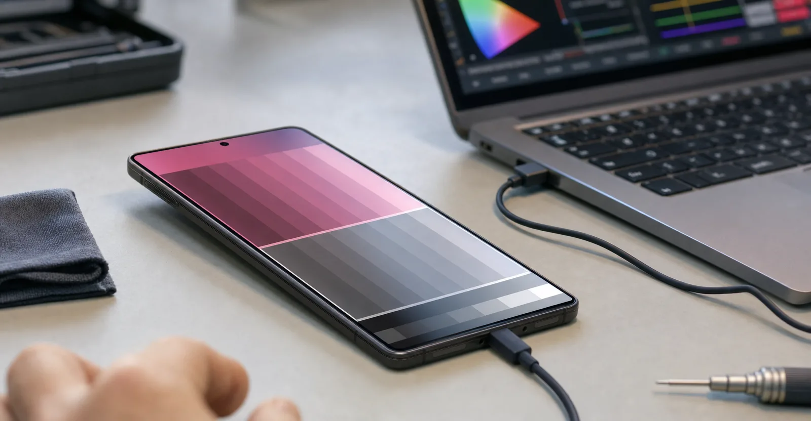 Immagine editoriale che rappresenta: Galaxy S26 Ultra, display magenta: Samsung esclude un guasto al pannello
