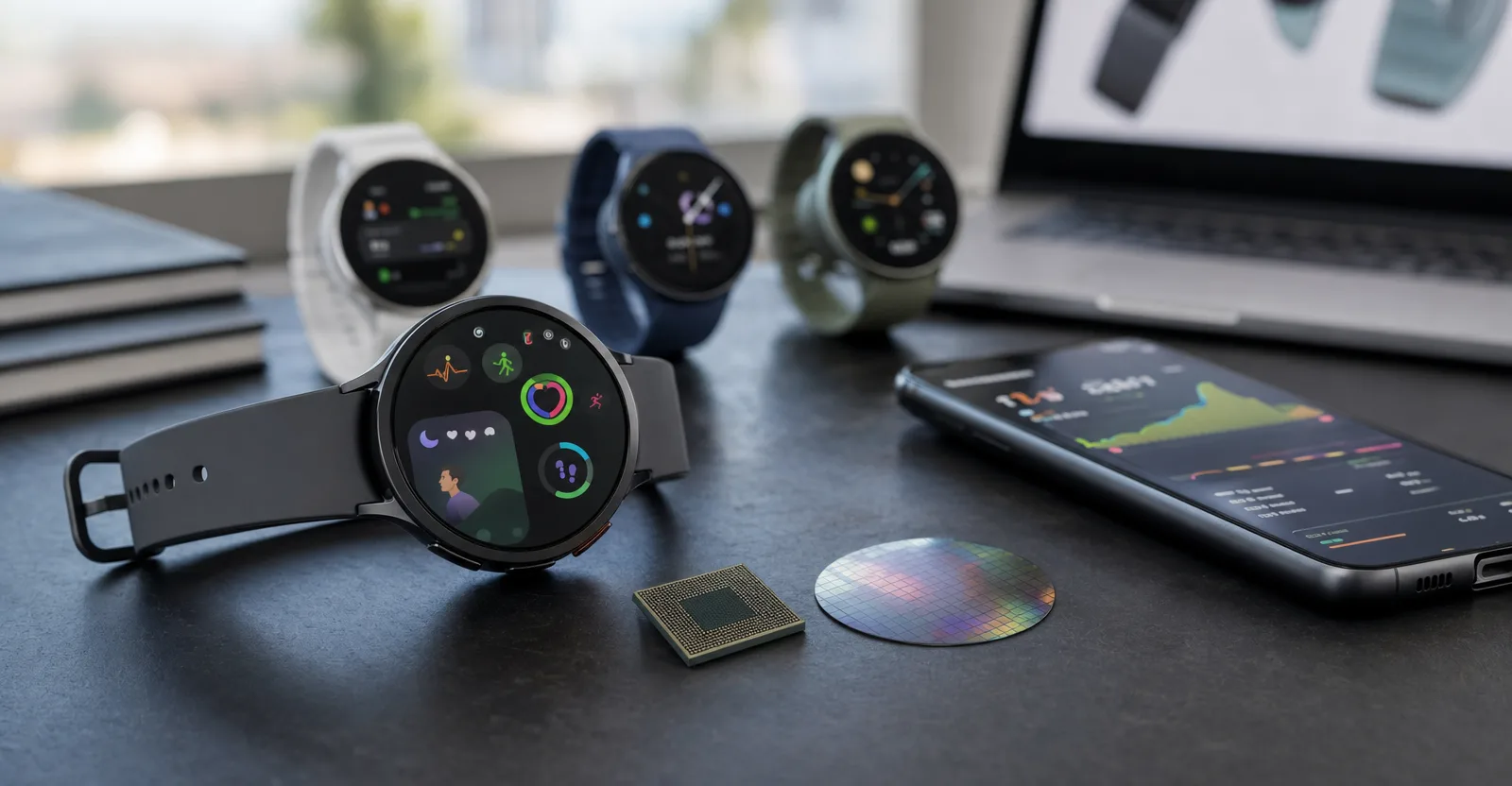 Immagine editoriale che rappresenta: Galaxy Watch9, il materiale marketing svela il cambio di chip: Samsung passa a Snapdragon