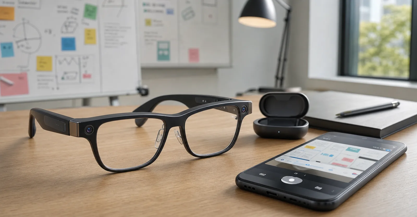 Immagine editoriale che rappresenta: Gli occhiali Samsung con Gemini spuntano nel leak tra AI, due fotocamere e niente display