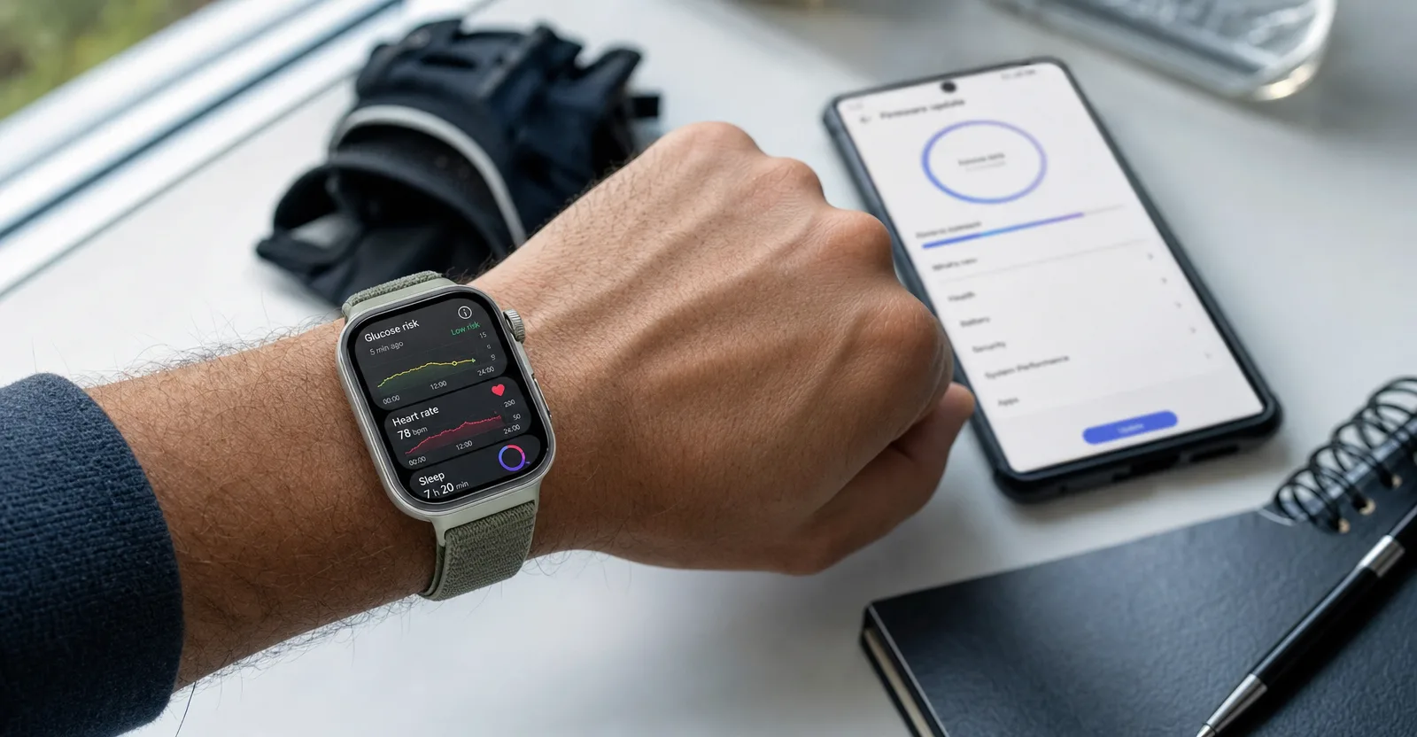 Immagine editoriale che rappresenta: HUAWEI Watch Fit 5 riceve il primo update importante in Italia: focus su glicemia e allenamenti
