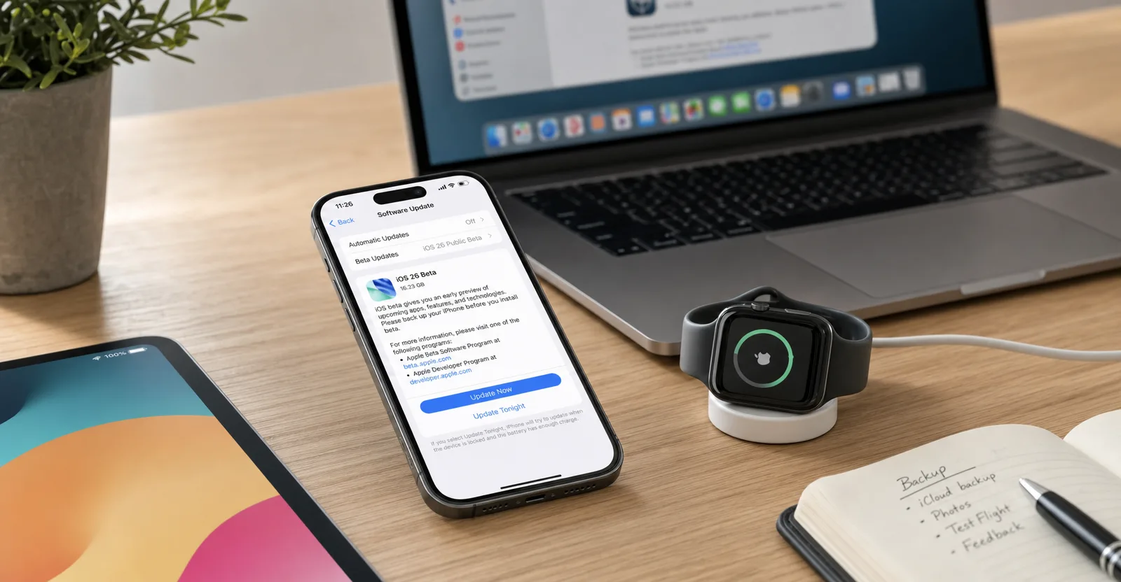 Immagine editoriale che rappresenta: iOS 27 entra nel secondo giro di beta pubbliche: cosa cambia e come provarla