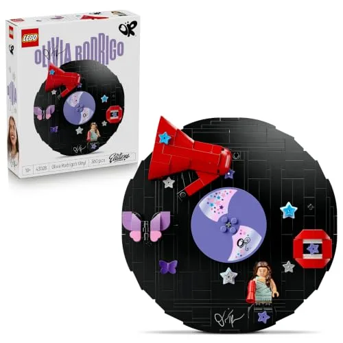 LEGO Editions Vinile di Olivia Rodrigo - Giocattolo con Modello di Disco, Minifigure e Accessori - Decorazione da Parete o Scrivania - Regalo Musicale per Bambine, Bambini e Fan da 10 Anni in su 43028