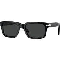 Persol Unisex Persol PO3272S 95/48 Occhiali da sole Acetato Nero Grigio Squadrata Polarizzata