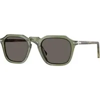 Persol Unisex Persol PO3292S 1226B1 Occhiali da sole Acetato Verde Grigio Squadrata Normale