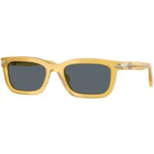 Persol Unisex Persol PO3396S 204/R5 Occhiali da sole Acetato Giallo Blu Squadrata Normale