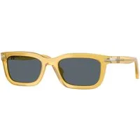 Persol Unisex Persol PO3396S 204/R5 Occhiali da sole Acetato Giallo Blu Squadrata Normale