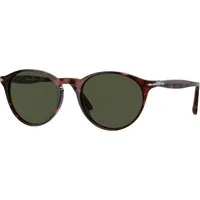 Persol Uomo Persol PO3092SM  901531 Occhiali da sole Acetato Tartaruga Verde Rotonda Normale