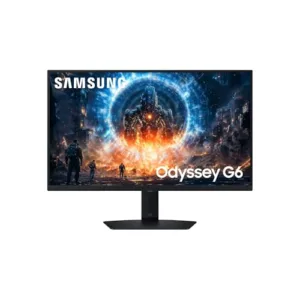 Samsung Monitor Gaming Odyssey G6 (S27FG602EU), Flat, 27'', 2560x1440 (QHD), IPS, 350 Hz, 1 ms, Compatibilità G-Sync, HDMI, Display Port, Ingresso Audio, HAS, Pivot, Flicker Free, Eye Saver Mode