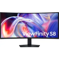 Samsung Monitor HRM ViewFinity S8 - S85TH da 40" WUHD Curvo, Black