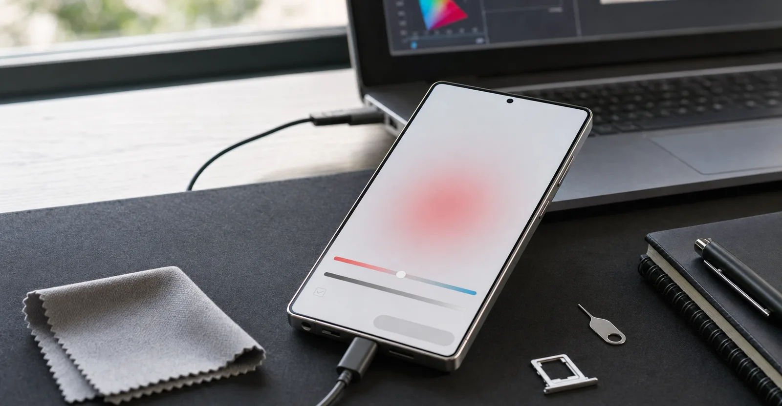 Immagine editoriale che rappresenta: Galaxy S26 Ultra, la macchia rossa sul display è software: Samsung prepara il fix