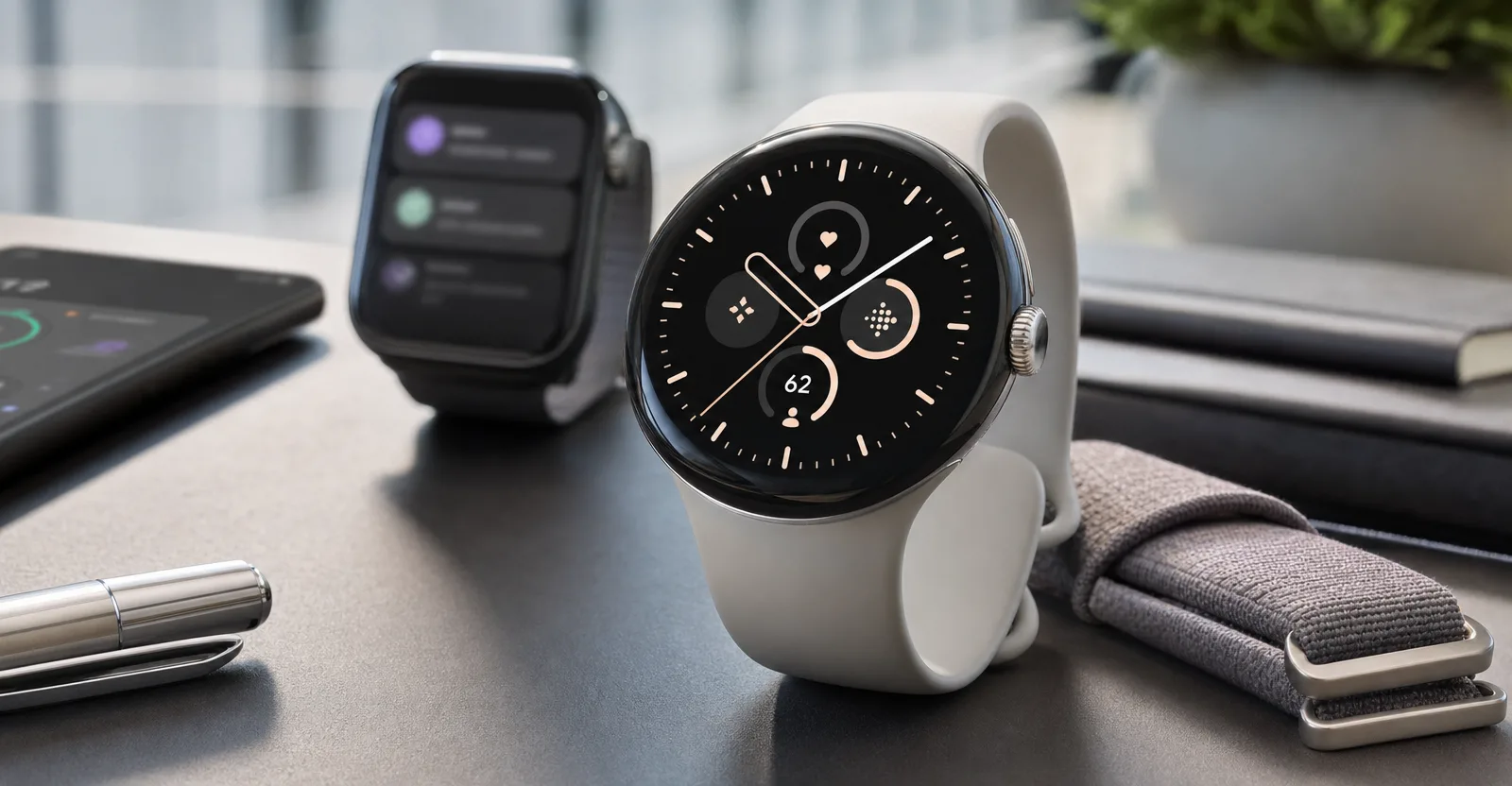 Immagine editoriale che rappresenta: Google apre il caso Pixel Watch 5: il teaser prende di mira il design di Apple Watch