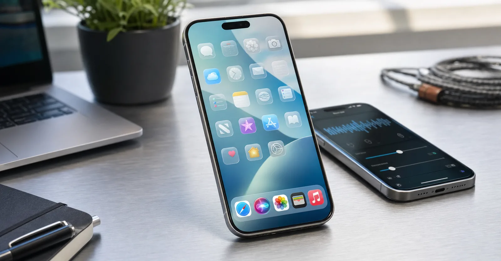 Immagine editoriale che rappresenta: iOS 27 beta 5 cambia volto alle app Apple e amplia le voci personalizzabili