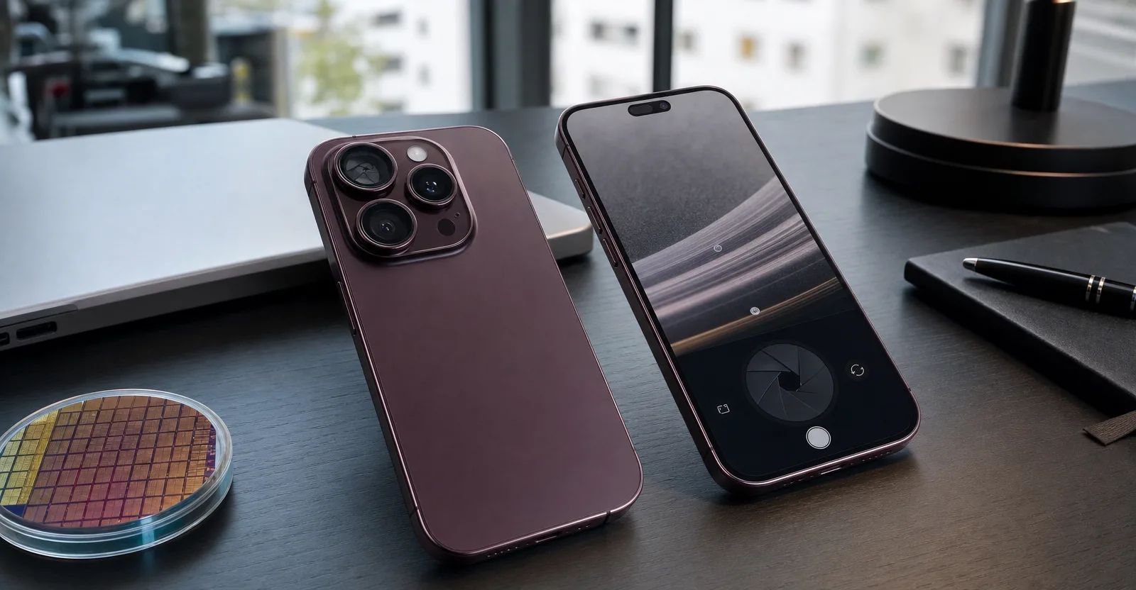 Immagine editoriale che rappresenta: iPhone 18 Pro, il salto passa da fotocamera variabile, modem Apple e Dynamic Island ridotta
