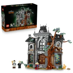 LEGO Icons Maniero della Sindaca - Kit di Modellismo per Adulti - Casa Stregata 3D da Esposizione con Interni in Stile Gotico e 3 Minifigure Fosforescenti - Decorazione Fai da Te - Idea Regalo - 11383