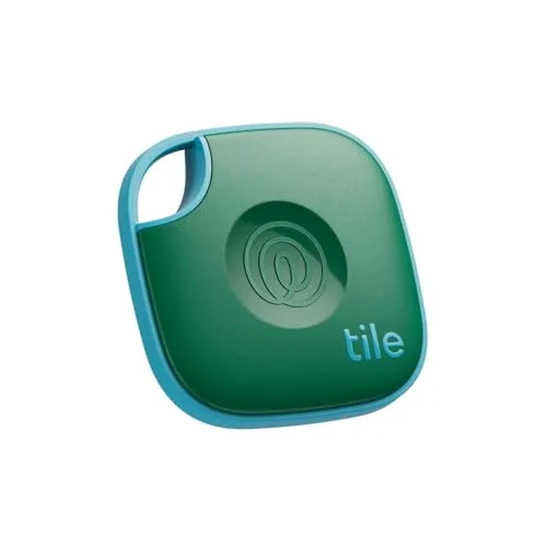 Life360 Tile - Localizzatore, cerca oggetti e tracker Bluetooth per chiavi, borse e altro. Trova telefono. Compatibile con iOS e Android. Pacchetto da 1 (Green Surf)