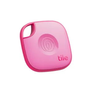 Life360 Tile - Localizzatore, cerca oggetti e tracker Bluetooth per chiavi, borse e altro. Trova telefono. Compatibile con iOS e Android. Pacchetto da 1 (Pink Punch)