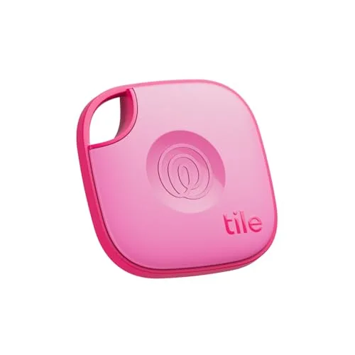Life360 Tile - Localizzatore, cerca oggetti e tracker Bluetooth per chiavi, borse e altro. Trova telefono. Compatibile con iOS e Android. Pacchetto da 1 (Pink Punch)