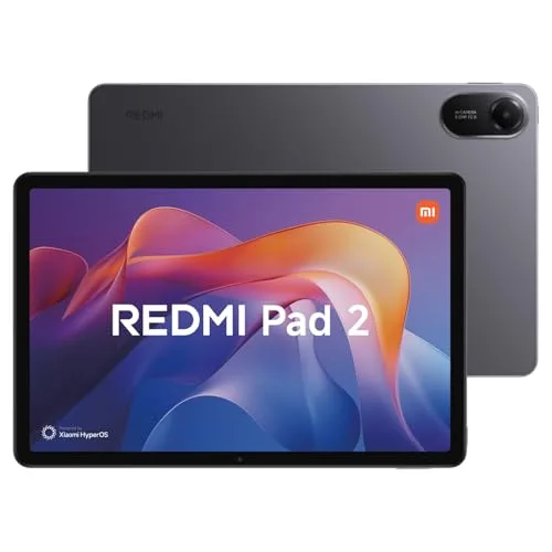 Xiaomi Redmi Pad 2 Tablet 11" 4GB RAM 128GB WiFi HyperOS Grigio Grafite con Custodia