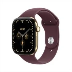 Apple - Watch Series 12 Gps + Cellular 46mm Titanio Oro-sport Band Borgogna - S/m