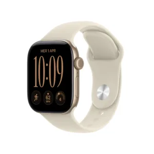 Apple Watch Series 12 GPS 46MM S/M Cassa Alluminio Oro chiaro e Sport Band Sabbia