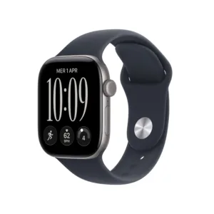 Apple Watch Series 12 GPS+Cellular 46MM S/M Cassa Alluminio Grigio siderale e Sport Band Blu