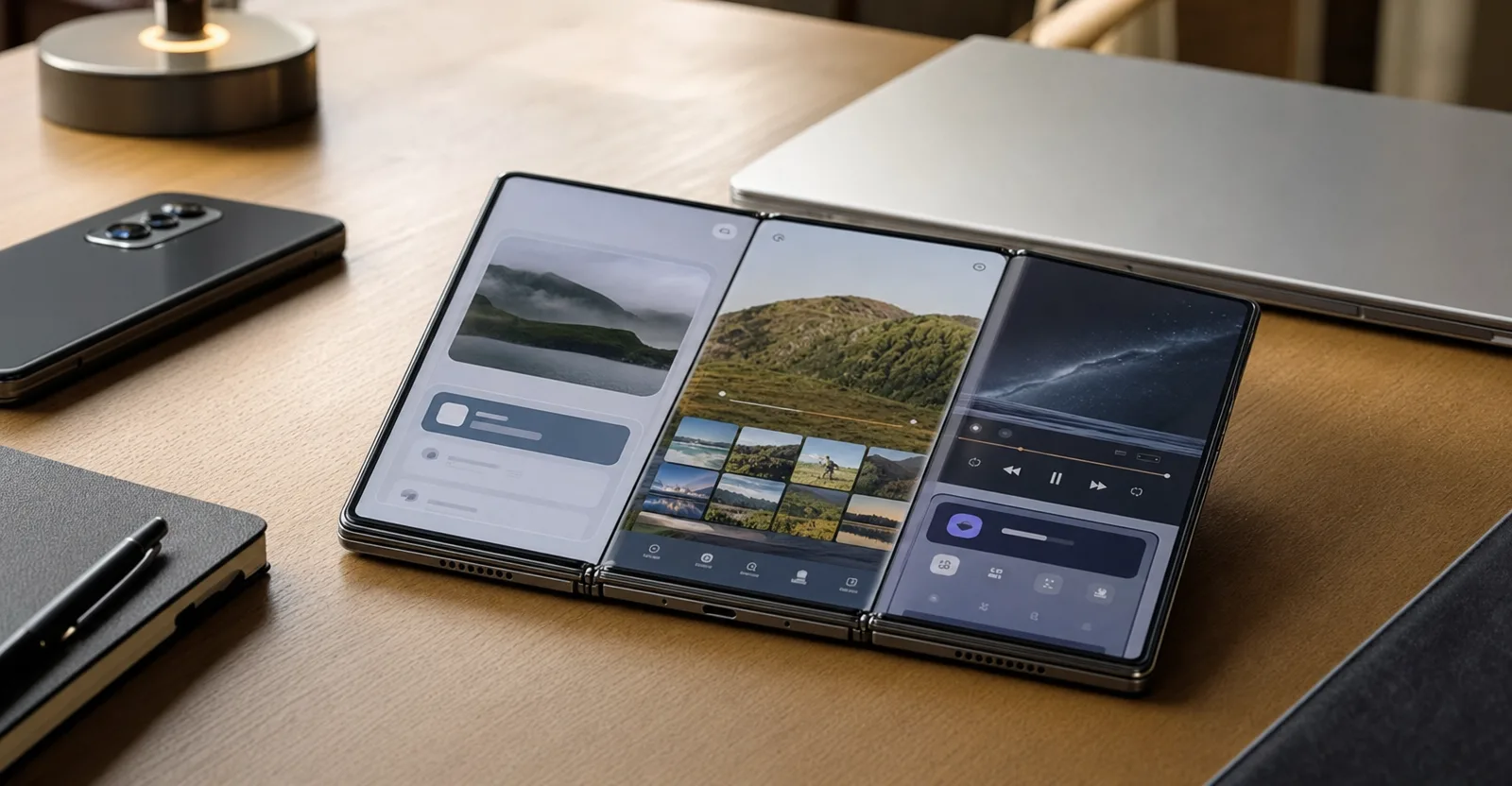 Immagine editoriale che rappresenta: Galaxy Z TriFold 2, Samsung pensa ad accelerare dopo il clamore su iPhone Duo