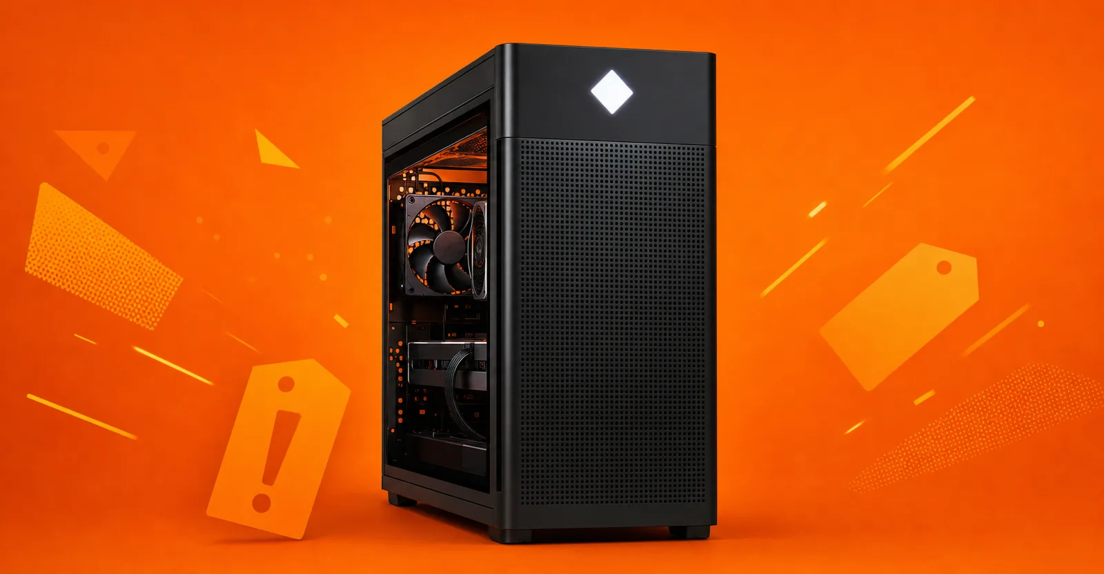 Immagine editoriale che rappresenta: HP OMEN 16L in offerta Amazon: 300 euro di risparmio sul desktop gaming con Ryzen 7 e RTX 5060