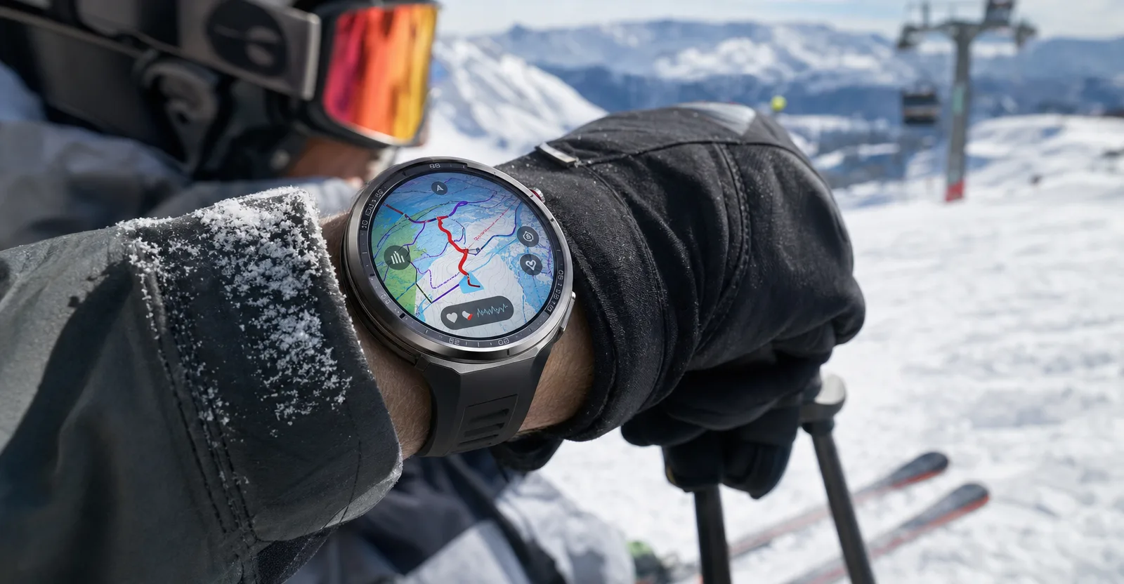 Immagine editoriale che rappresenta: Huawei Watch GT7 guarda agli sport outdoor: sci, bici e fino a 21 giorni di autonomia