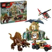 Jurassic World 76976 Missione Aerea con Spinosauro e Quetzalcoatlus, 2 Dinosauri Giocattolo e 2 Veicoli, per Bambini 8+, Giochi di costruzione