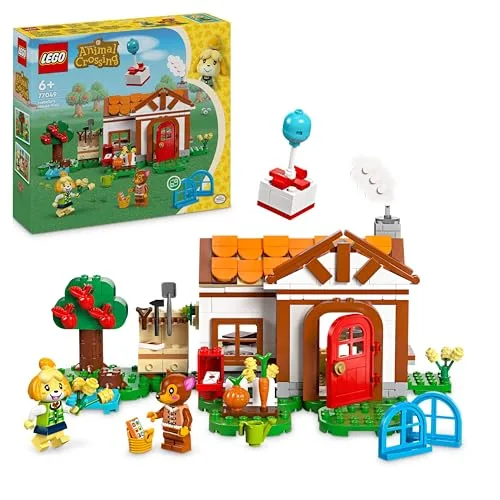 LEGO Animal Crossing Benvenuta, Fuffi - Casa Giocattolo da Costruire, Giochi Creativi per Bambini e Bambine da 6 Anni con 2 Personaggi di Animali della Serie di Videogiochi, Regalo di Compleanno 77049