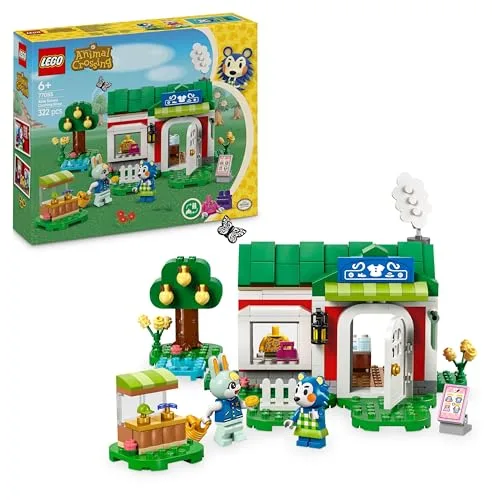 LEGO Animal Crossing La Sartoria delle Sorelle Ago e Filo, Gioco Creativo per Bambine e Bambini da 6 Anni con Negozio Giocattolo, Accessori per Sartoria e Personaggi Animali, Idea Regalo per Fan 77055