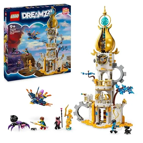 LEGO DREAMZzz 2 in 1 La Torre di Sandman, Castello Giocattolo Trasformabile, Aiuta i Personaggi a Difendere la Fortezza, Regalo per Bambini e Bambine da 9 Anni con Animali e Creature Mitiche 71477