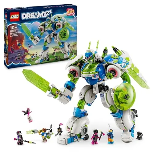 LEGO DREAMZzz 3 in 1 Battle Mech di Mateo e Z-Blob, Astronave Trasformabile in 3 Diversi Robot Giocattolo Dotati di Accessori e 4 Minifigure, Giochi Creativi per Bambini e Bambine da 10 Anni 71485