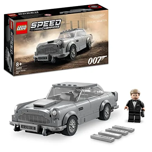 LEGO Speed Champions 007 Aston Martin DB5, Modellino Auto Giocattolo con Minifigure James Bond, Set da Collezione del Film No Time To Die 76911