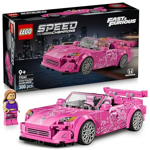 LEGO Speed Champions, Honda S2000 2 Fast 2 Furious, Set 77241, 300 Pezzi, Rosa