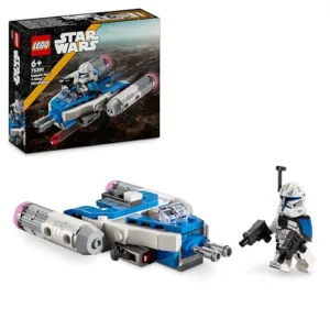 LEGO Star Wars Microfighter Y-wing di Captain Rex, Mini Astronave Giocattolo da Collezione da Le Guerre dei Cloni, Giochi per Bambini e Bambine da 6 Anni con Minifigure, Piccolo Regalo 75391