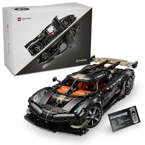 LEGO Technic Hypercar Koenigsegg Sadair's Spear - Kit di Modellismo Auto per Adulti - Set STEM con Motore V8, Sospensioni Triplex e Modalità Ghost - Idea Regalo per i Fan dell'Automobilismo - 42232