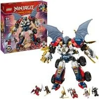 NINJAGO 71834 Mech Ultra Combinatore di Zane - Robot Giocattolo 4 in 1 Separabile in 4 Modellini, Giochi per Bambini 9+, Giochi di costruzione
